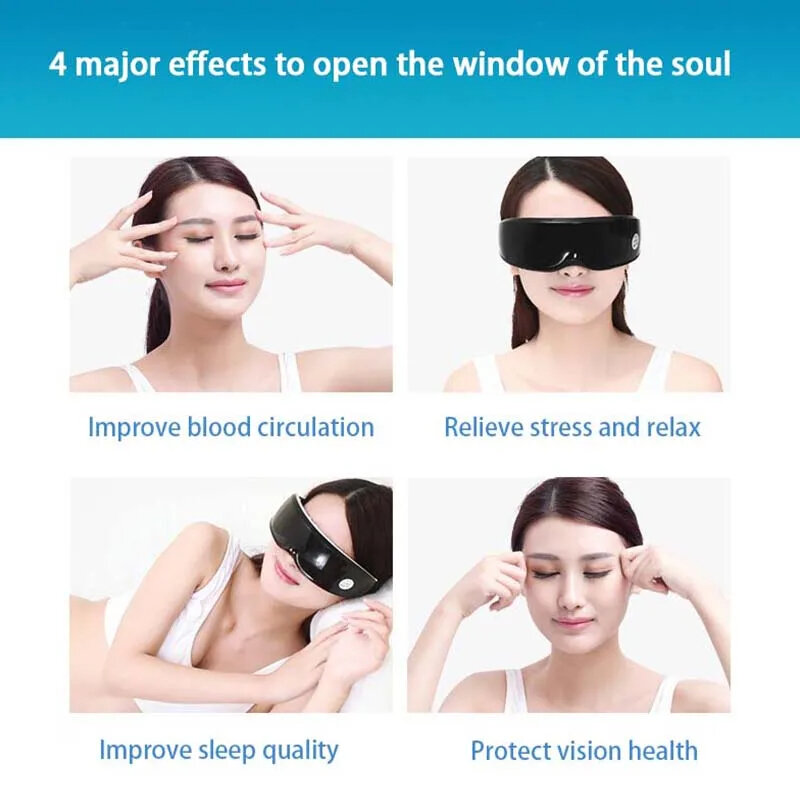 Smart Eye Massager Care Eye Multiple Modes Massage Glasses Fatigue COD